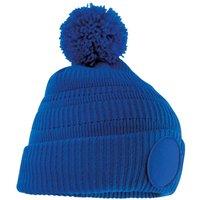 Beechfield Men's Fan Patch Beanie in Royal