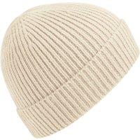 Beechfield Men's Engineered Knit Ribbed Beanie in Beige