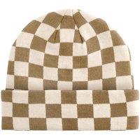 Beechfield Men's Checkerboard Beanie in Beige