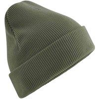 Beechfield Men's Cuffed Cotton Heavyweight Beanie in Dark Olive