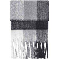 Beechfield Men's Checkered Fluffy Scarf in Grey