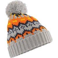 Beechfield Men's Retro Skiing Beanie in Light Grey