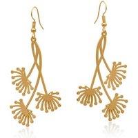 BIG METAL LONDON Women's Siena Dream Of Love Dangle Earrings in Gold | Size: 7 cm