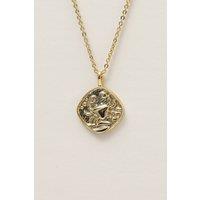 Jon Richard Women's Gold Plated Molten Horoscope Pendant - Cancer