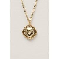 Jon Richard Women's Gold Plated Molten Horoscope Pendant - Leo