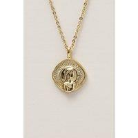 Jon Richard Women's Gold Plated Molten Horoscope Pendant - Virgo