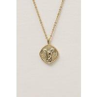 Jon Richard Women's Gold Plated Molten Horoscope Pendant - Capricorn