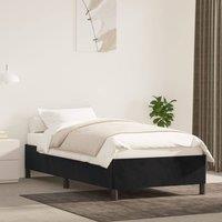 Berkfield Home Bed Frame Black 90x190 cm Single Velvet