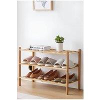 H&O Direct Multifunctional Bamboo Storage Rack in Brown
