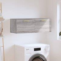 Berkfield Home Wall Cabinet Grey Sonoma 100x36.5x35 cm Engineered Wood