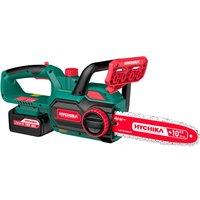 HYCHIKA Powerful 18V Cordless Electric Chainsaw 10 Inch 4000mAh in Green