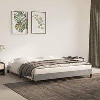 Berkfield Home Bed Frame Light Grey 180x200 cm Super King Velvet