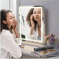 3-Light Modes Makeup Vanity Mirror in White