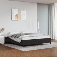Berkfield Home Bed Frame Black 180x200 cm Super King Faux Leather