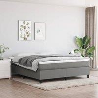 Berkfield Home Box Spring Bed Frame Dark Grey 180x200 cm Super King Fabric