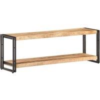 Berkfield Home TV Cabinet 120x30x40 cm Rough Mango Wood in Brown | Size: 120 x 30 x 40 cm