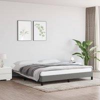 Berkfield Home Bed Frame Dark Grey 180x200 cm Super King Fabric