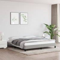 Berkfield Home Bed Frame Light Grey 180x200 cm Super King Fabric