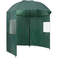Berkfield Home Fishing Umbrella Green 220x193 cm