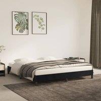 Berkfield Home Bed Frame Black 180x200 cm Super King Velvet