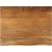 Berkfield Home Table Top Live Edge 90x80x3.8 cm Solid Wood Mango in Brown