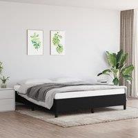 Berkfield Home Bed Frame Black 180x200 cm Super King Fabric