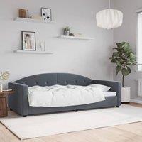 Berkfield Home Day Bed Dark Grey 90x190 cm Velvet