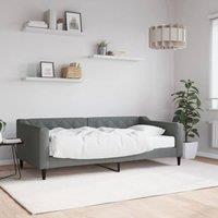 Berkfield Home Daybed with Mattress Dark Grey 90x190 cm Fabric