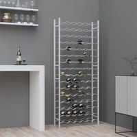 Berkfield Home Wine Rack for 96 Bottles White Metal
