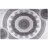 Berkfield Home Rug Washable 80x150 cm Multicolour Anti Slip | Size: 100 cm diameter