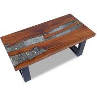 Berkfield Home Coffee Table Teak Resin 100x50 cm