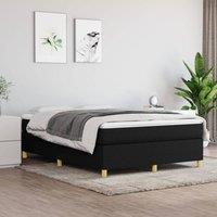 Berkfield Home Box Spring Bed Frame Black 135x190 cm Double Fabric