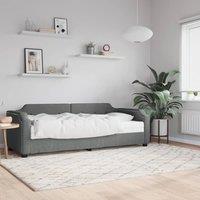 Berkfield Home Daybed with Mattress Dark Grey 90x190 cm Fabric
