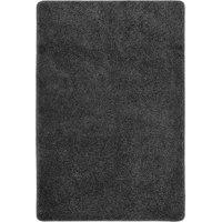 Berkfield Home Shaggy Rug Dark Grey 140x200 cm Anti Slip | Size: 100 cm diameter