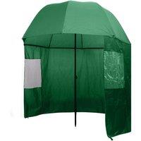 Berkfield Home Fishing Umbrella Green 300x240 cm