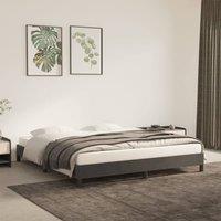 Berkfield Home Bed Frame Dark Grey 180x200 cm Super King Velvet