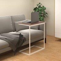 Berkfield Home Side Table White 55x35x66 cm Engineered Wood | Size: 55 x 35 x 66 cm