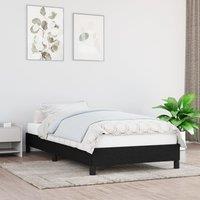 Berkfield Home Bed Frame Black 90x190 cm Single Fabric