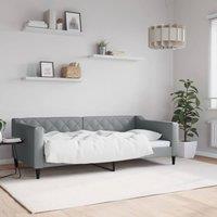 Berkfield Home Day Bed Light Grey 90x190 cm Fabric