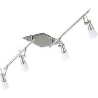 Netlighting Diama On Linear Bar G9 4 Light G9 NickelPolished Chrome in Grey