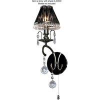 Netlighting Pescara Wall Lamp E14 Black ChromeCrystal