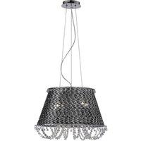 Netlighting Lanzo Pendant 4 Light E14 Black ChromeCrystal