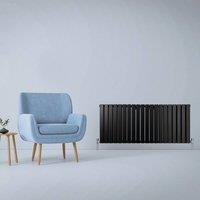 Monstershop Designer Flat Panel Radiators Matt Black 600mm x 1400mm