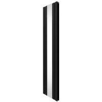 Monstershop Flat Mirror Radiator - 1800mm x 425mm - Black