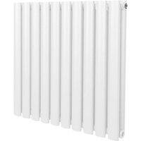 Monstershop Oval Column Radiator - 600mm x 600mm - White