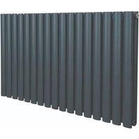 Monstershop Oval Column Radiator - 600mm x 1020mm - Anthracite Grey