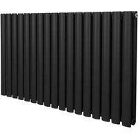 Monstershop Oval Column Radiator - 600mm x 1020mm - Black