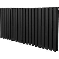 Monstershop Oval Column Radiator - 600mm x 1200mm - Black