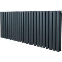 Monstershop Oval Column Radiator - 600mm x 1440mm - Anthracite Grey