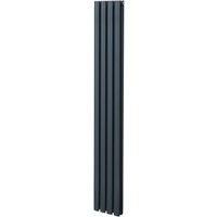 Monstershop Oval Column Radiator - 1800mm x 240mm - Anthracite Grey